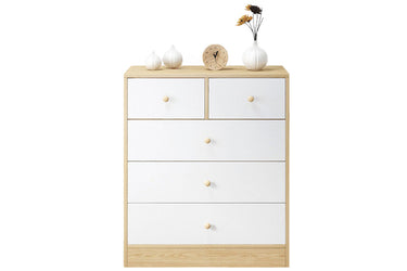 Tallboy Modern White Tall boy Chest of Drawers Dresser